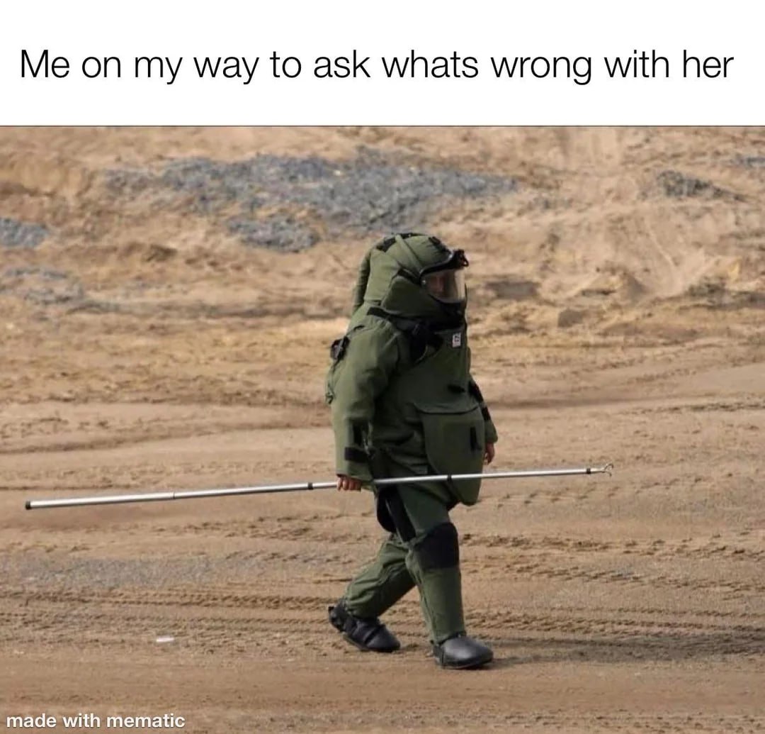 Me on my way:toask whats wrong with her